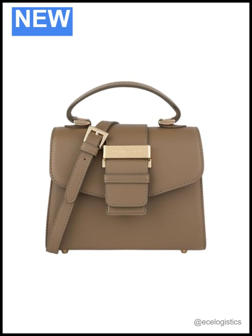 Women's Top Handle Handbag, Crossbody Shoulder Bag, Matte Faux Leather,
